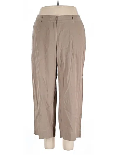 Pre-owned Jjill Khaki Pant In Brown