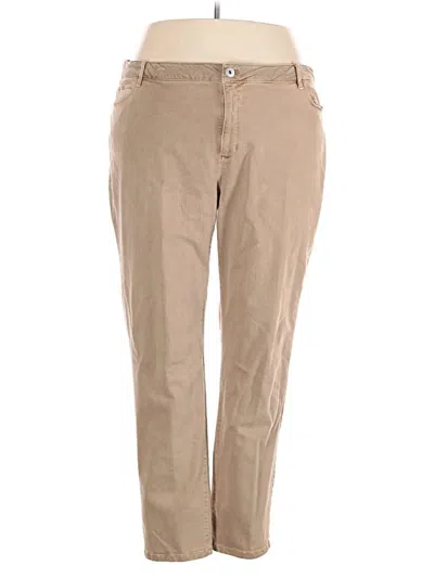 Pre-owned Jjill Khaki Pant In Tan