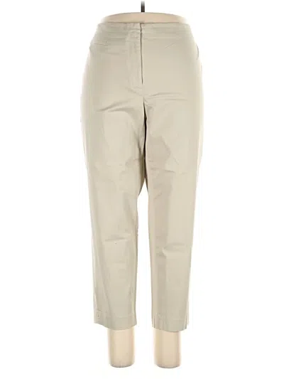 Pre-owned Jjill Khaki Pant In Tan