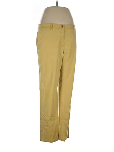 Pre-owned Jjill Khaki Pant In Yellow