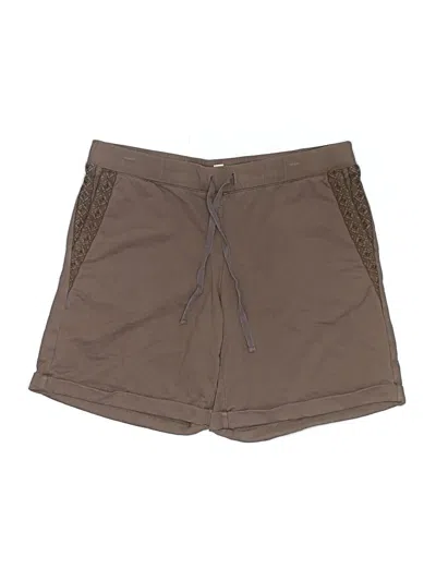 Pre-owned Jjill Khaki Shorts In Brown