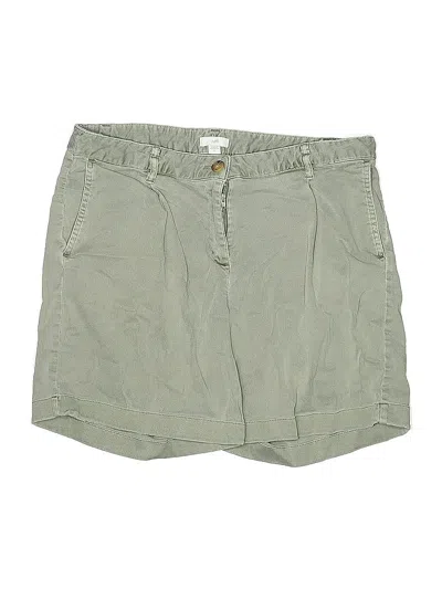 Pre-owned Jjill Khaki Shorts In Green