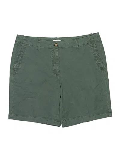 Pre-owned Jjill Khaki Shorts In Green