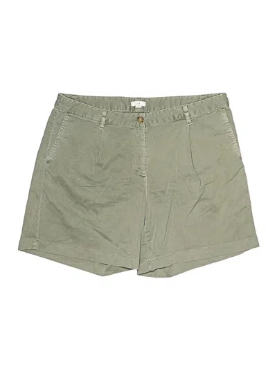 Pre-owned Jjill Khaki Shorts In Green