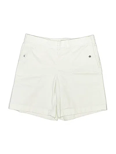 Pre-owned Jjill Khaki Shorts In Ivory