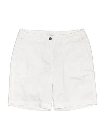 Pre-owned Jjill Khaki Shorts In Ivory