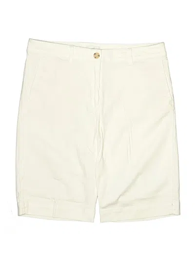 Pre-owned Jjill Khaki Shorts In Ivory