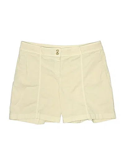 Pre-owned Jjill Khaki Shorts In Ivory