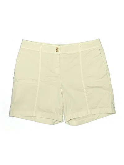 Pre-owned Jjill Khaki Shorts In Ivory