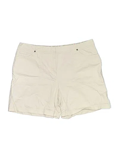 Pre-owned Jjill Khaki Shorts In Ivory