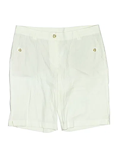 Pre-owned Jjill Khaki Shorts In Ivory