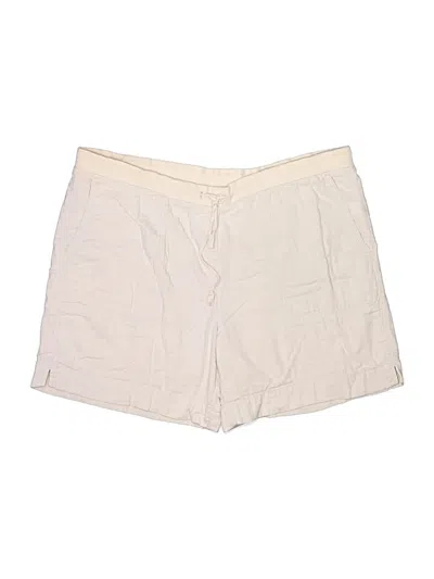 Pre-owned Jjill Khaki Shorts In Ivory