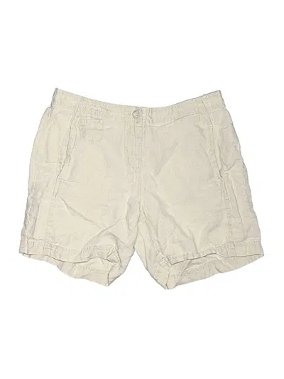 Pre-owned Jjill Khaki Shorts In Ivory