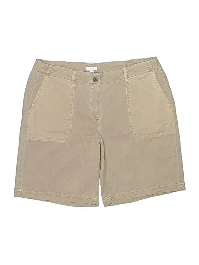Pre-owned Jjill Khaki Shorts In Tan
