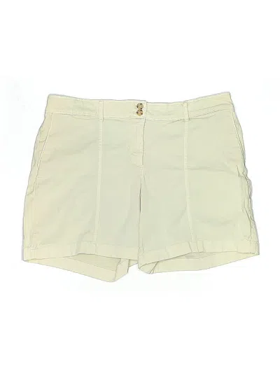 Pre-owned Jjill Khaki Shorts In White