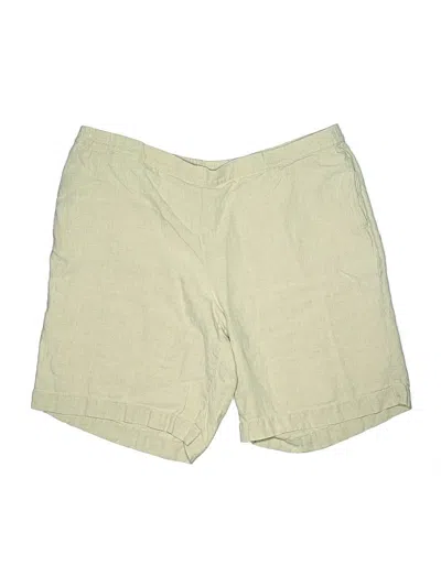 Pre-owned Jjill Khaki Shorts In White