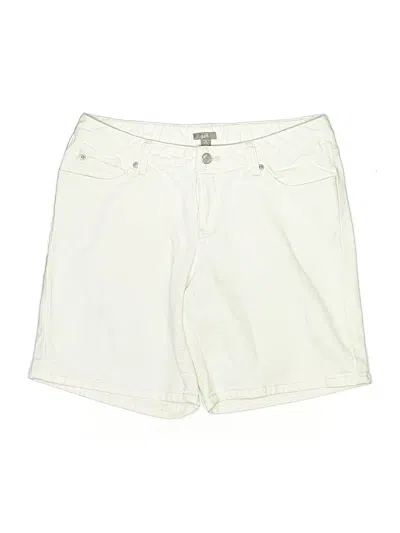 Pre-owned Jjill Khaki Shorts In White