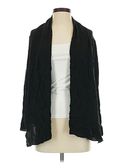 Pre-owned Jjill Kimono In Black