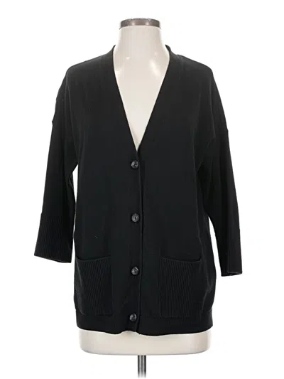 Pre-owned Jjill Kimono In Black