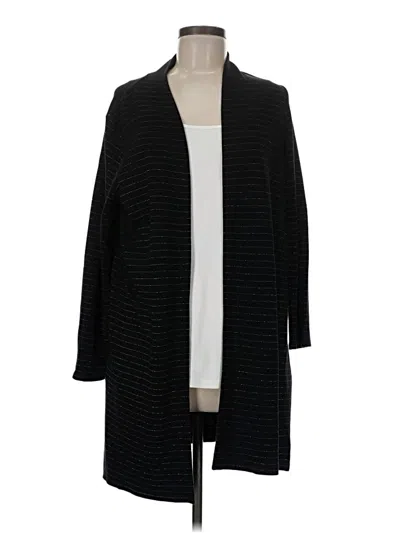 Pre-owned Jjill Kimono In Black