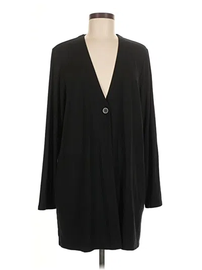 Pre-owned Jjill Kimono In Black