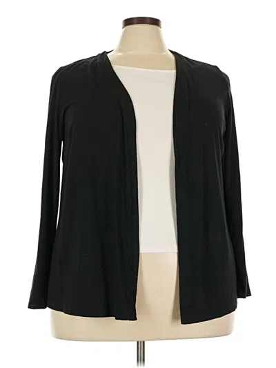 Pre-owned Jjill Kimono In Black
