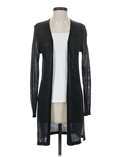 Pre-owned Jjill Kimono In Black