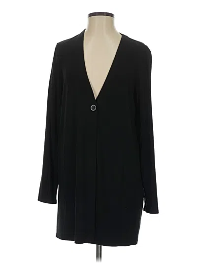 Pre-owned Jjill Kimono In Black