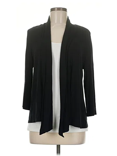 Pre-owned Jjill Kimono In Black