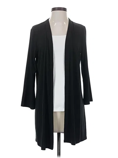 Pre-owned Jjill Kimono In Black