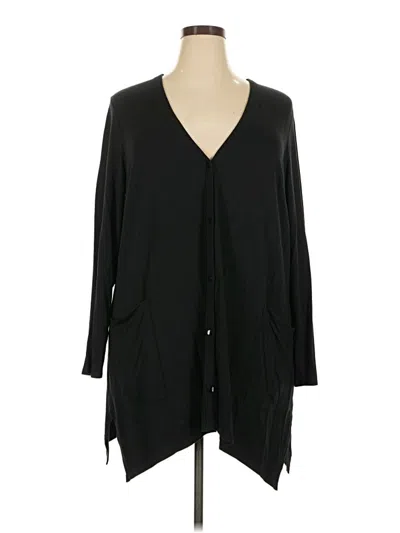 Pre-owned Jjill Kimono In Black