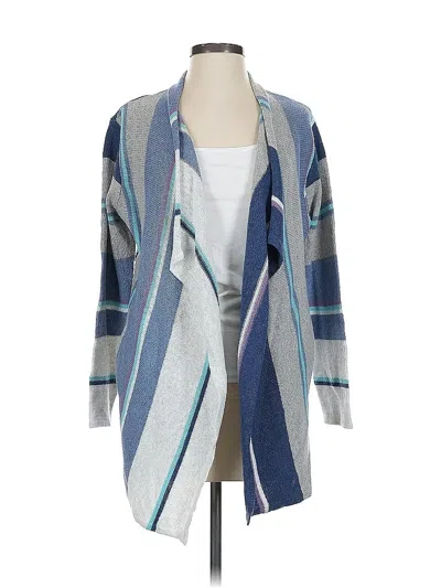 Pre-owned Jjill Kimono In Blue