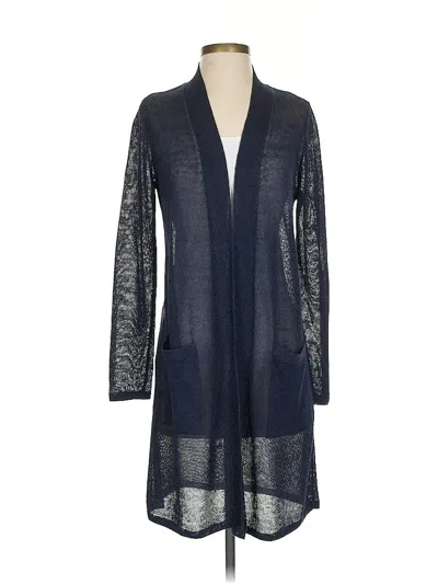 Pre-owned Jjill Kimono In Blue