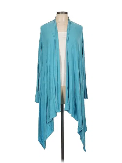 Pre-owned Jjill Kimono In Blue