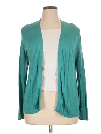 Pre-owned Jjill Kimono In Blue