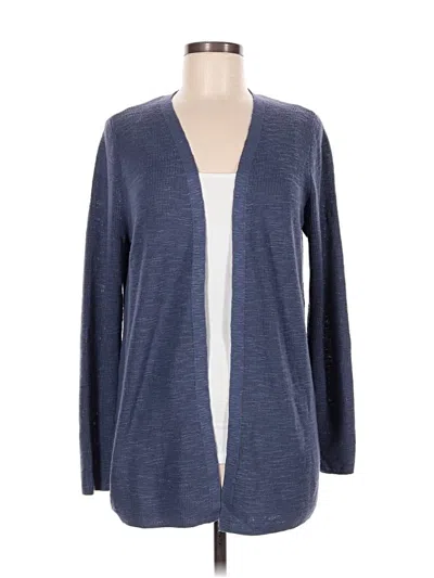 Pre-owned Jjill Kimono In Blue