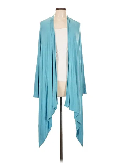 Pre-owned Jjill Kimono In Blue