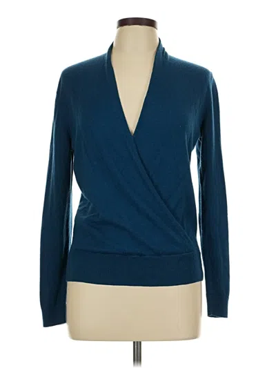 Pre-owned Jjill Kimono In Blue