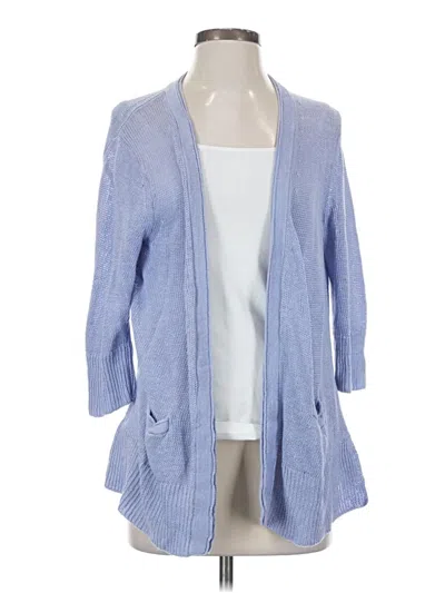 Pre-owned Jjill Kimono In Blue