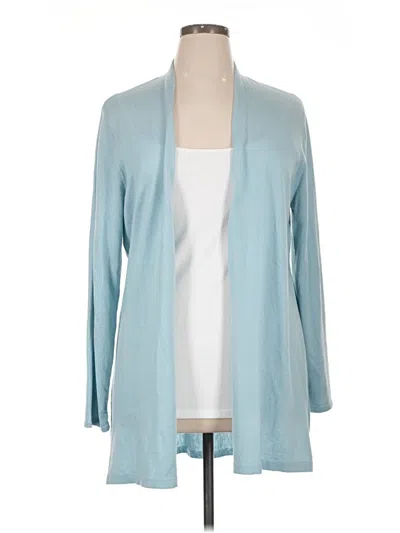 Pre-owned Jjill Kimono In Blue