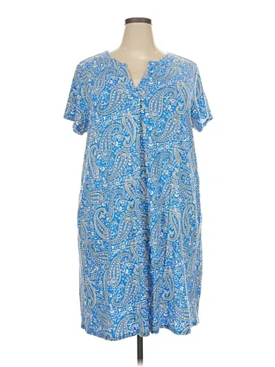 Pre-owned Jjill Kimono In Blue