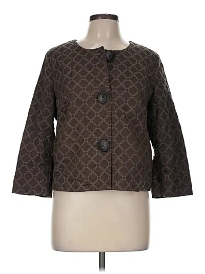 Pre-owned Jjill Kimono In Brown