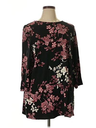 Pre-owned Jjill Kimono In Burgundy