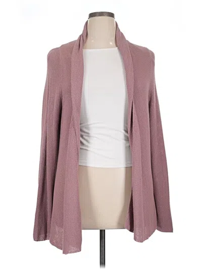 Pre-owned Jjill Kimono In Burgundy