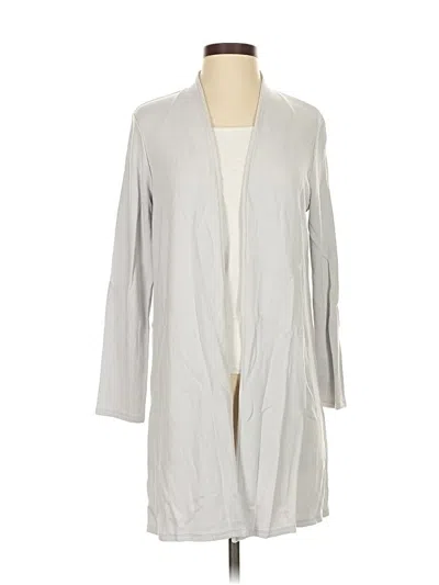 Pre-owned Jjill Kimono In Gray