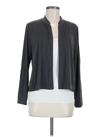 Pre-owned Jjill Kimono In Gray