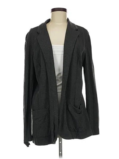 Pre-owned Jjill Kimono In Gray