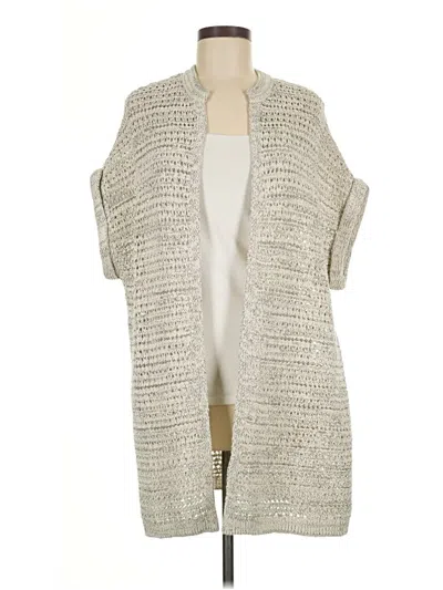 Pre-owned Jjill Kimono In Gray