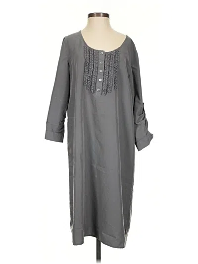 Pre-owned Jjill Kimono In Gray