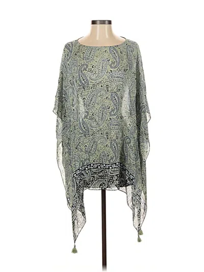 Pre-owned Jjill Kimono In Green